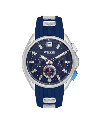 Ceas barbatesc  WWG401903, 47 mm, curea silicon navy blue, carcasa din otel, rezistenta la apa 5 ATM