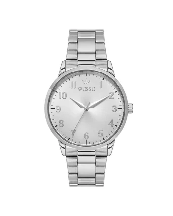 Ceas barbatesc  model WWG203907, 41x46mm, curea din otel gri metalizat, mecanism quartz, rezistenta la apa 5 ATM