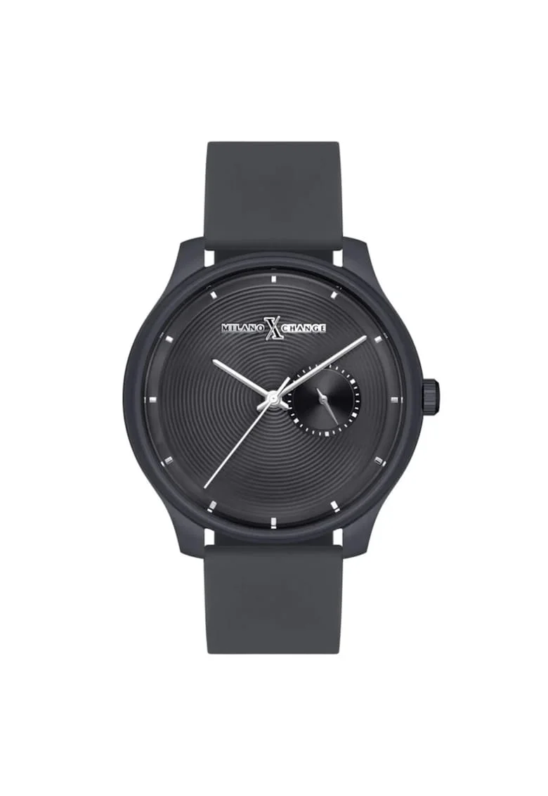 Ceas barbatesc  MEX3146, 42mm, gri, curea din silicon, mecanism quartz, rezistenta la apa 3 ATM