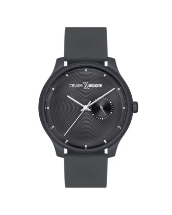 Ceas barbatesc  MEX3146, 42mm, gri, curea din silicon, mecanism quartz, rezistenta la apa 3 ATM