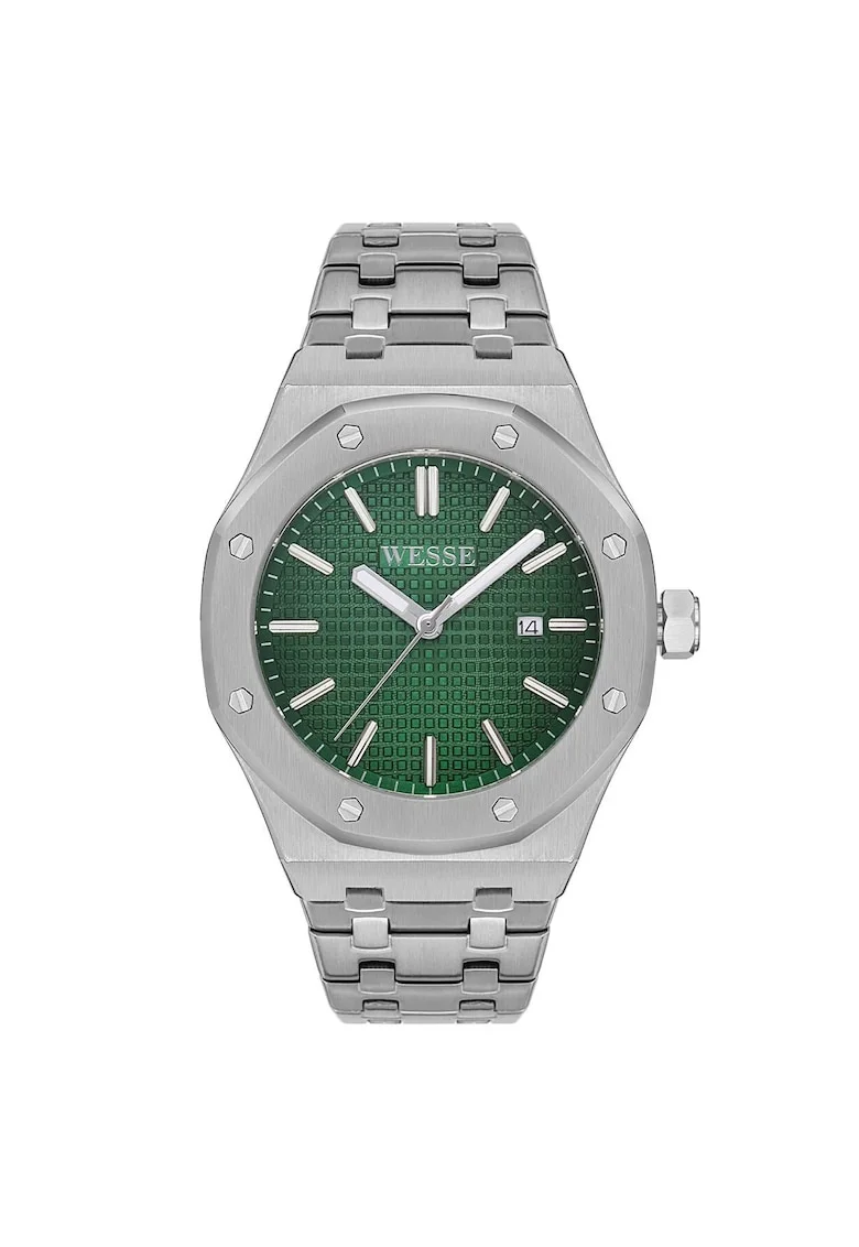 Ceas barbatesc  WWG402104, 42mm, curea din otel, rezistent la apa 5 ATM, metalic