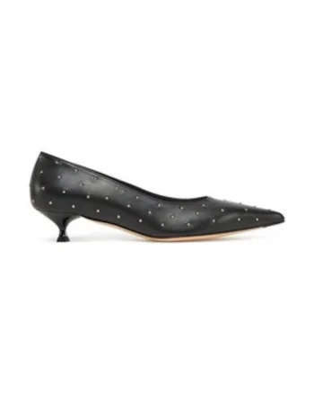 Pantofi dama  piele naturala, negru, Negru