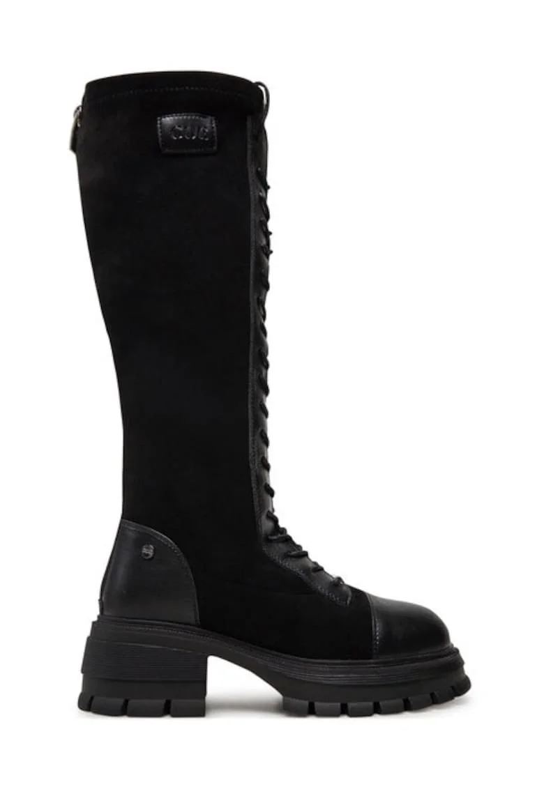 Cizme OO2N4402 Negru,  Textil