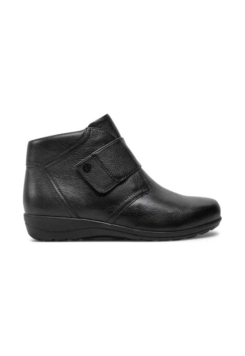 Botine 9-26457-41 Negru,  Piele lacuita