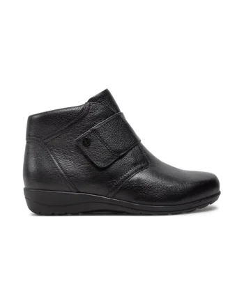 Botine 9-26457-41 Negru,  Piele lacuita