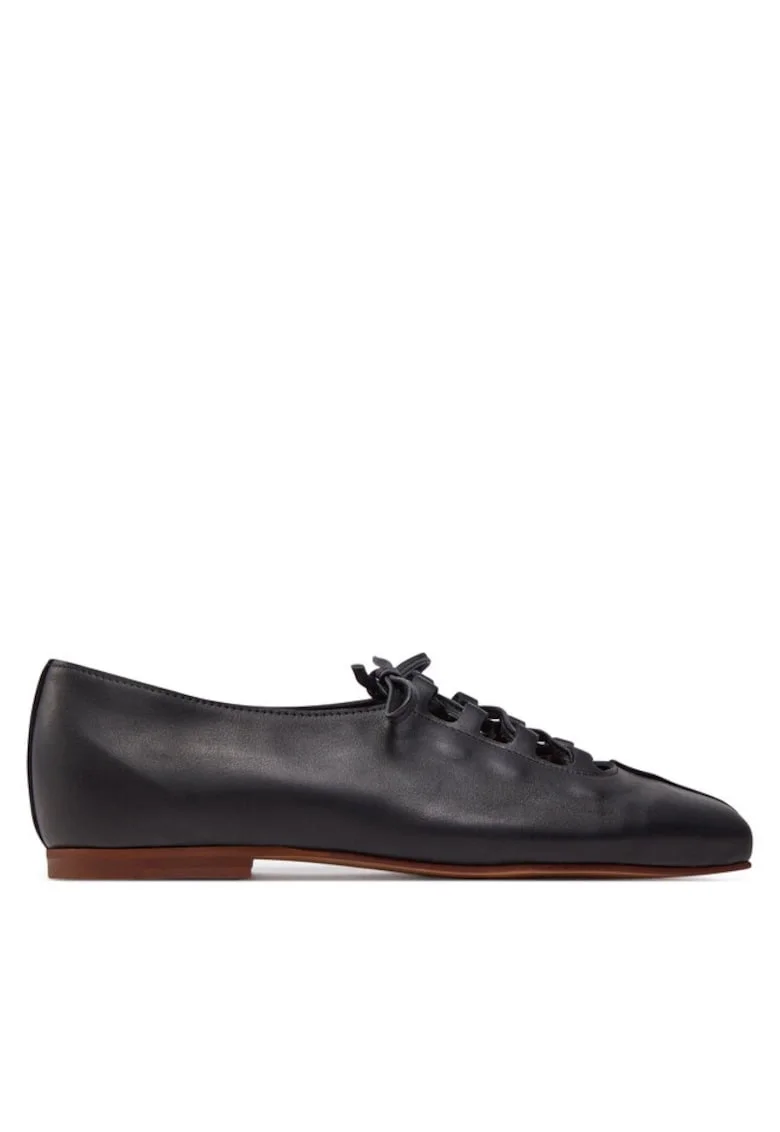 Tenisi dama,  30400948839, Piele naturala, Negru