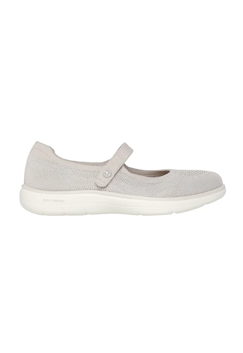 Pantofi Mary Jane On The Go Flex Radiant Sweet, Maro taupe deschis