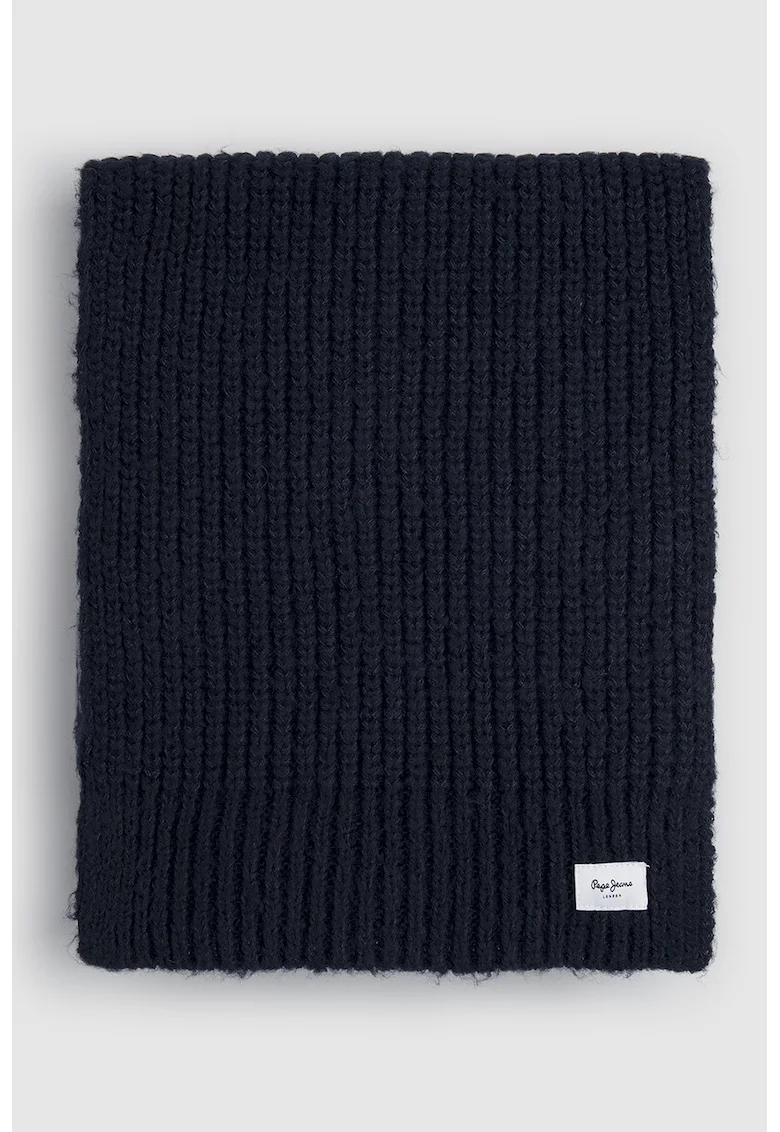 Fular circular din tricot, Albastru ultramarin