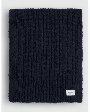 Fular circular din tricot, Albastru ultramarin