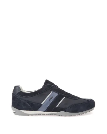 Pantofi sport de material textil si piele intoarsa