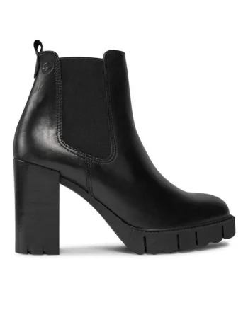 Ghete dama  303140359, Piele naturala, Negru