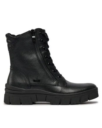 Botine dama  303526405, Piele naturala, Negru
