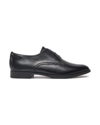 Pantofi barbati  negru, piele ecologica, Negru