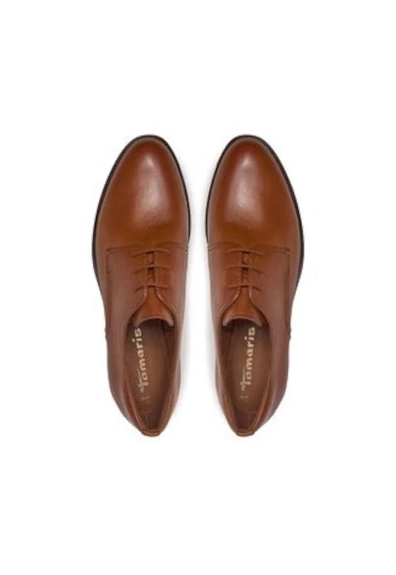 Pantofi barbati  piele ecologica, maro, Maro