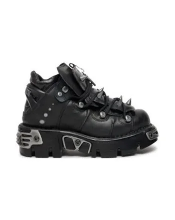 Ghete dama  piele naturala, negru, 36