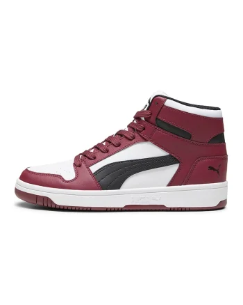Pantofi sport high-top de piele ecologica Rebound LayUp, Rosu/Alb/Negru
