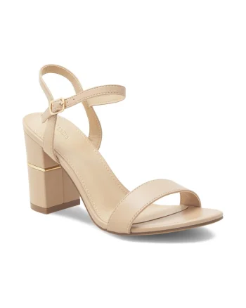 Sandale dama,  327202, Piele ecologica, Bej