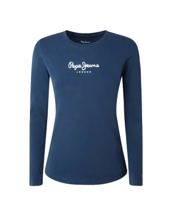 Bluza slim fit din amestec de bumbac, Albastru inchis