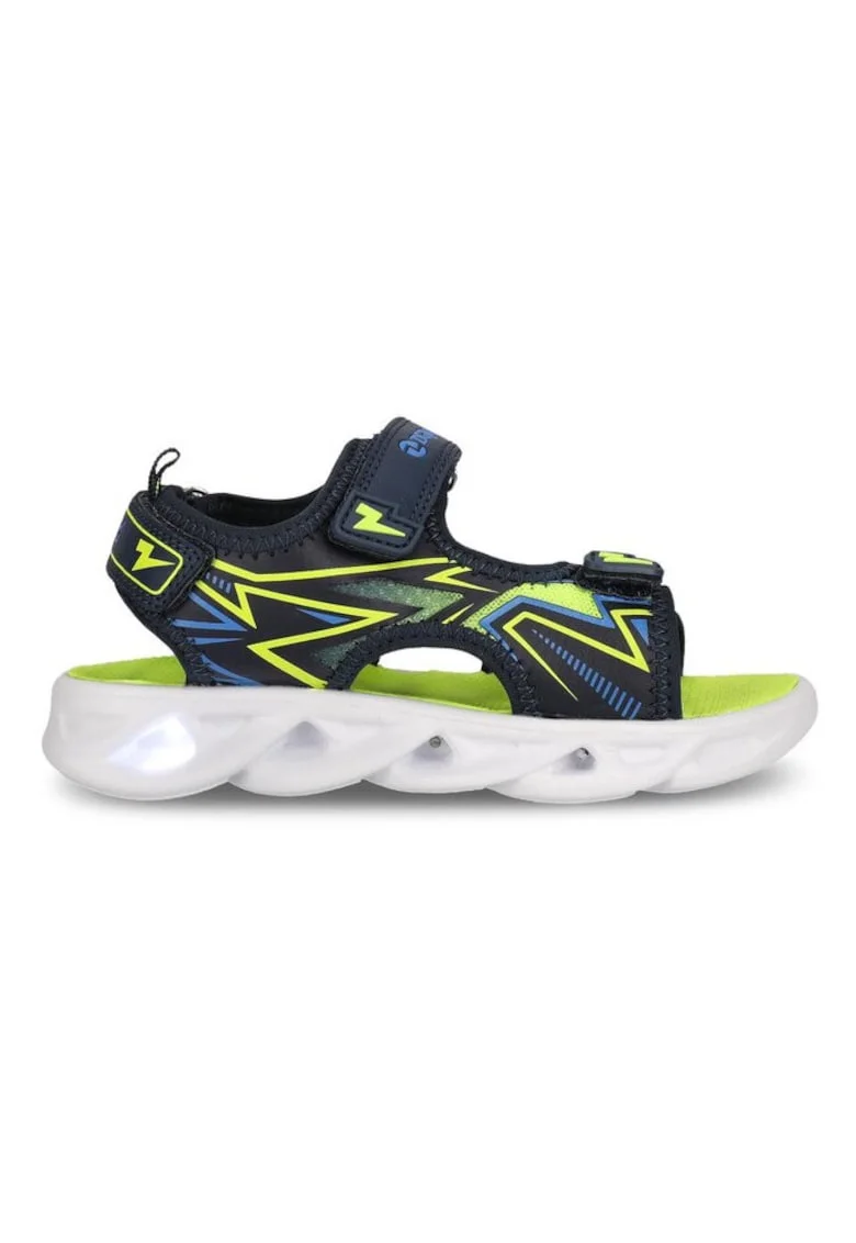 Sandale copii,  92076, Piele ecologica, Bleumarin