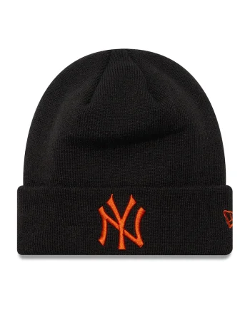 Caciula cu broderie logo League Essential, Negru/Portocaliu stins