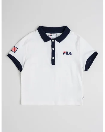Tricou polo cu logo brodat, Alb/Albastru ultramarin