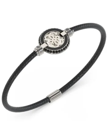 Bratara  Regata cu snur si cristale JUMB04425JWSTBK, Negru, Argintiu