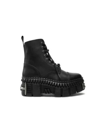 Ghete dama,  piele ecologica, negru, Negru