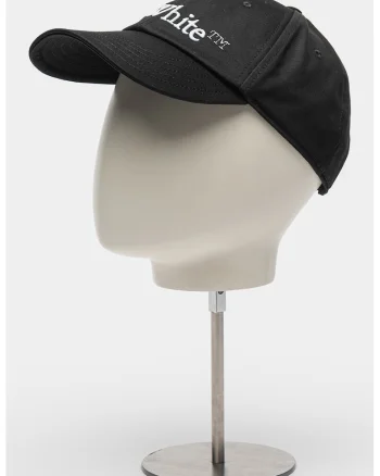Sapca de bumbac cu logo, Negru