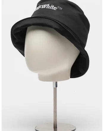 Palarie bucket cu logo brodat, Negru