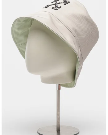 Plarie bucket cu logo brodat, Bej