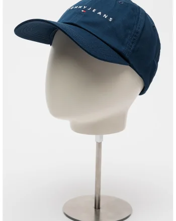 Sapca din bumbac organic cu inchidere velcro, Bleumarin