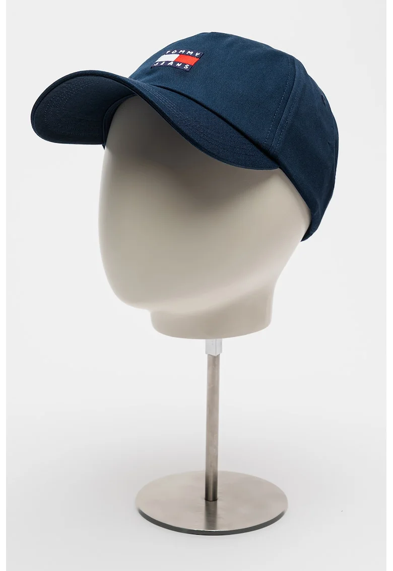 Sapca baseball de bumbac organic cu logo Heritage, Bleumarin