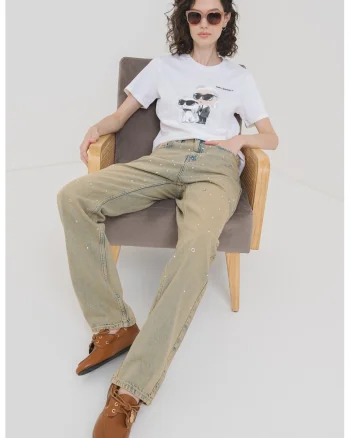 Tricou de bumbac organic Ikon Duo, Alb/Negru