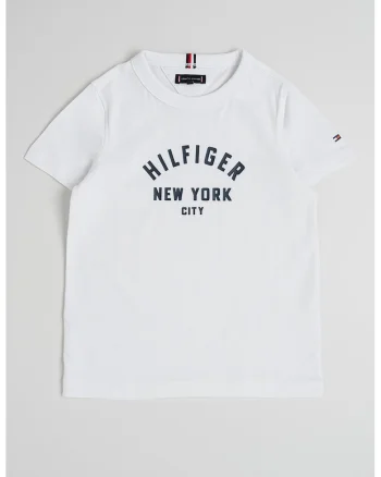 Tricou cu decolteu la baza gatului si imprimeu logo, Negru stins/Alb murdar