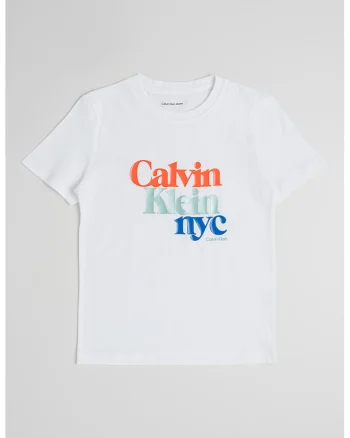 Tricou regular fit cu imprimeu logo, Portocaliu mandarina/Alb optic/Verde aquamarin