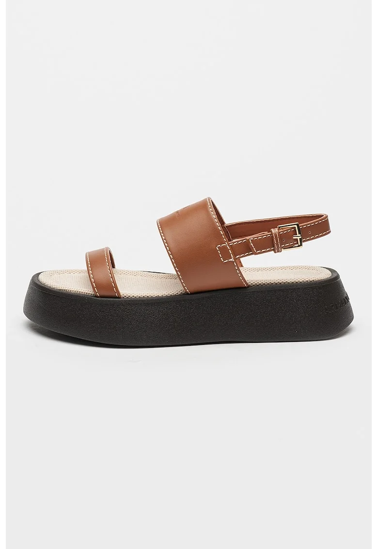 Sandale slingback flatform, Maro scortisoara