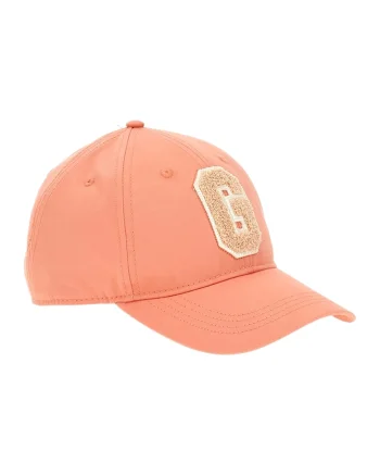 Sapca cu aplicatie din material terry, Coral