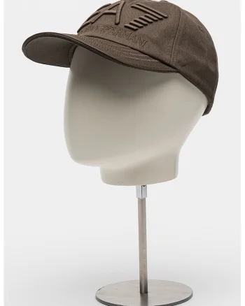 Sapca baseball unisex cu logo brodat, Maro inchis