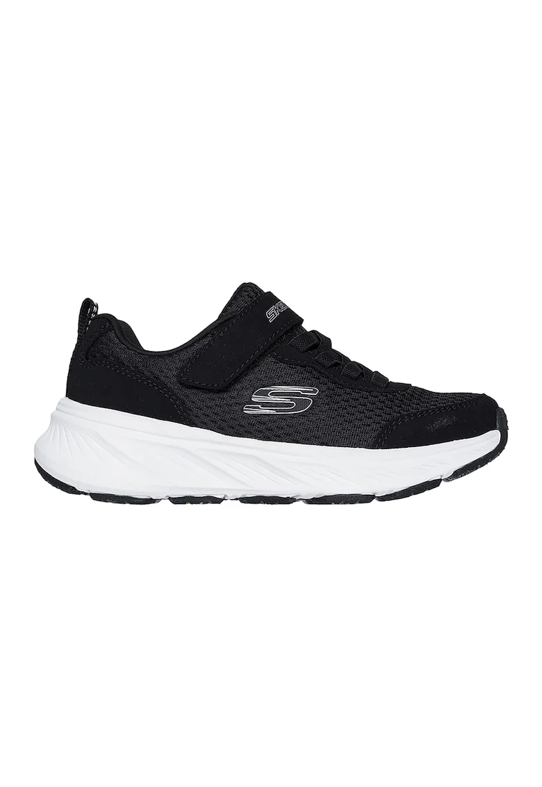 Pantofi sport Edgeride din plasa cu inchidere velcro, Alb/Negru