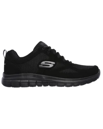 Pantofi sport cu garnitura de piele Burns Agoura, Negru