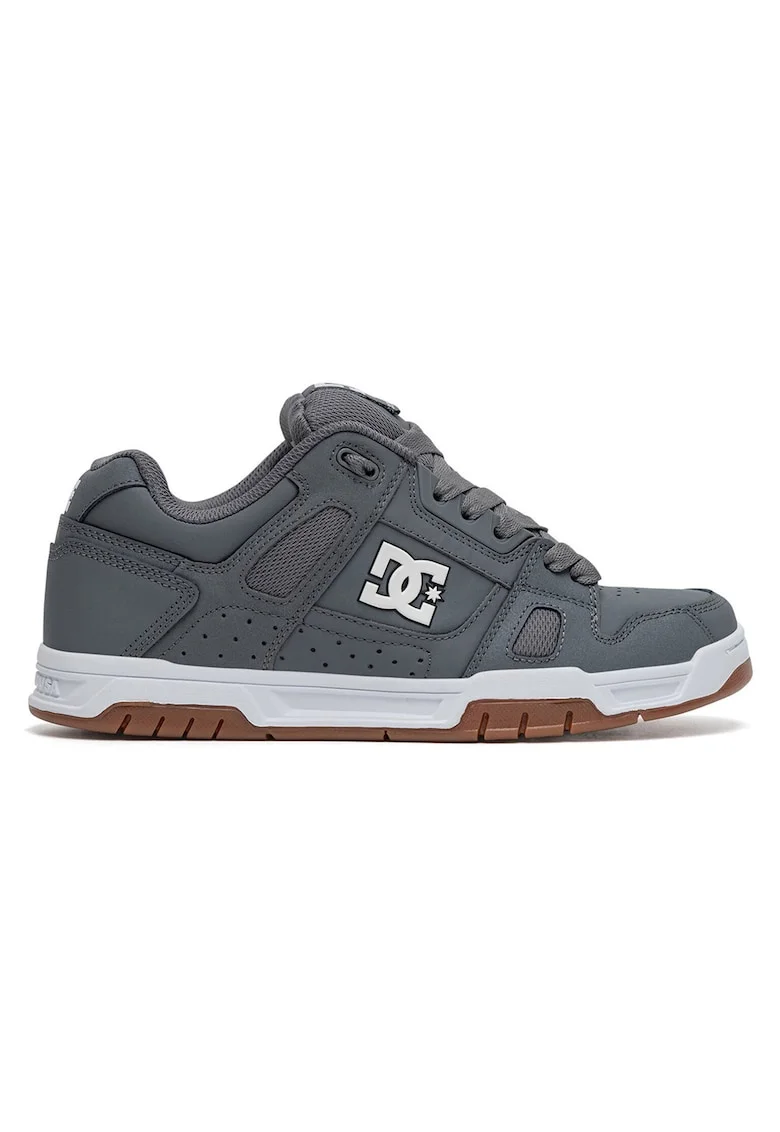 Tenisi barbati,  piele naturala, gri, design sportiv,