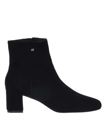 Botine din piele intoarsa, Negru