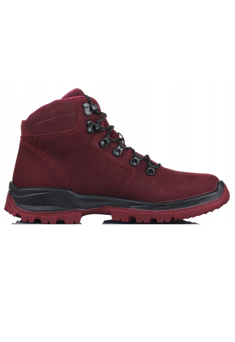 Pantofi de trekking sport femei  Obdh253 60S Maroon, Rosu/Gri