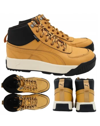 Ghete Barbati De Iarna, Trekking,  Tarrenz Sb Puretex, Negru-Galben, Incaltaminte Solida, Aderenta Sigura Cu Profil, Protectie Cu Membrana Puretex, Brant Softfoam, Negru/Galben