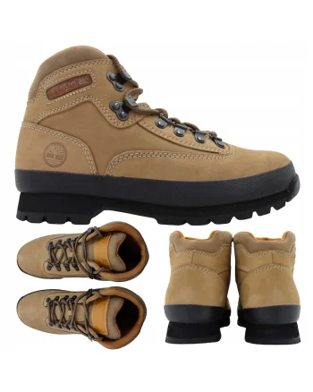 Ghete Barbati  Euro Hiker Mid, Piele Nubuc, Bej, Marimea