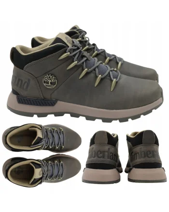 Ghete din piele pentru barbati  Sprint Trekker, bronz, marimea 41, captuseala eco Rebotl