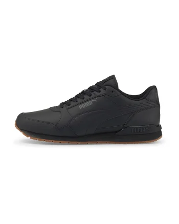 Pantofi sport cu garnituri de piele ST Runner v3, Negru/Gri antracit