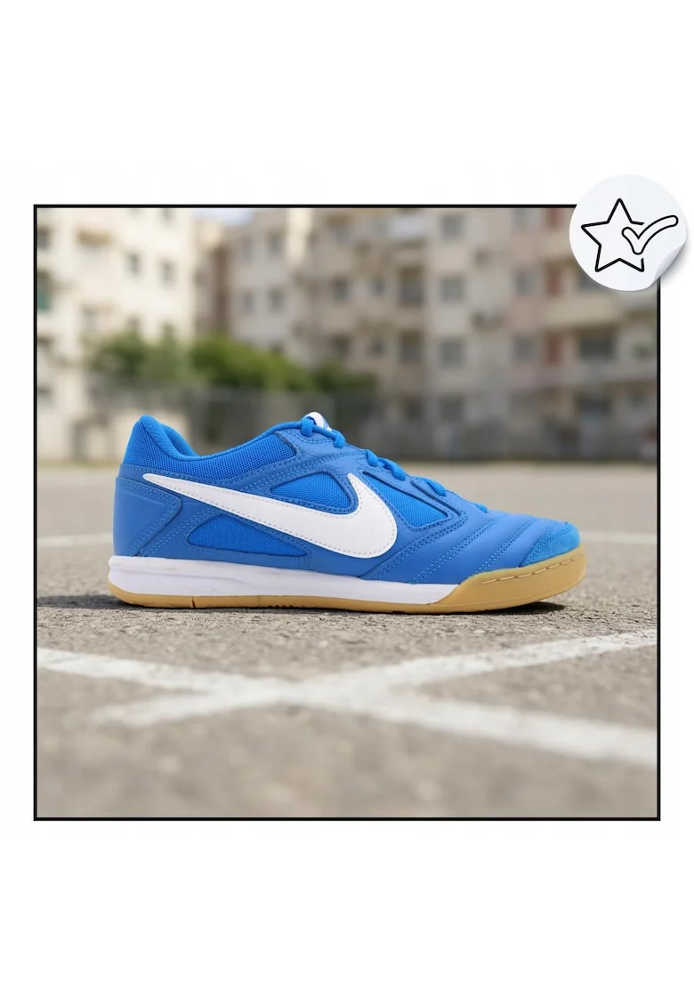 Pantofi Sport Barbati,  Gato, Piele De Calitate Si Panouri Textile Respirabile Pentru Ventilatie Talpa Intermediara Din Spuma Pentru Confort Si Moliciune, Talpa Din Cauciuc Retro Cu, Albastru