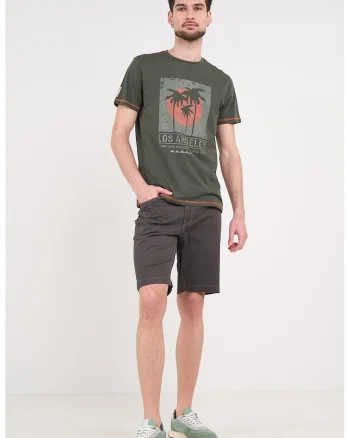 Pantaloni scurti cu 5 buzunare, Gri inchis