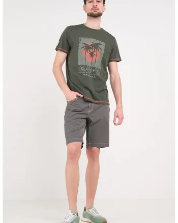 Pantaloni scurti cu 5 buzunare, Gri carbon